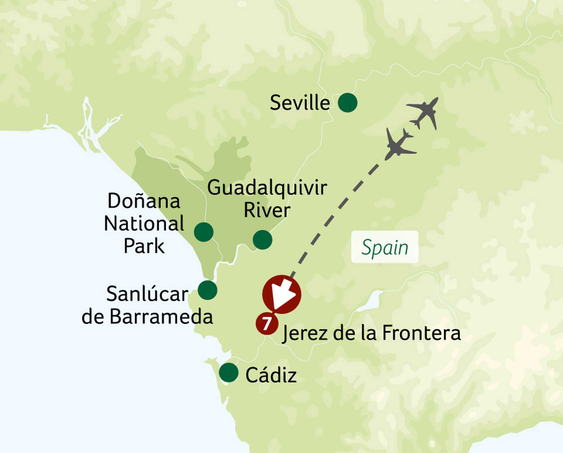 Magic of Andalusia touring map – seltl