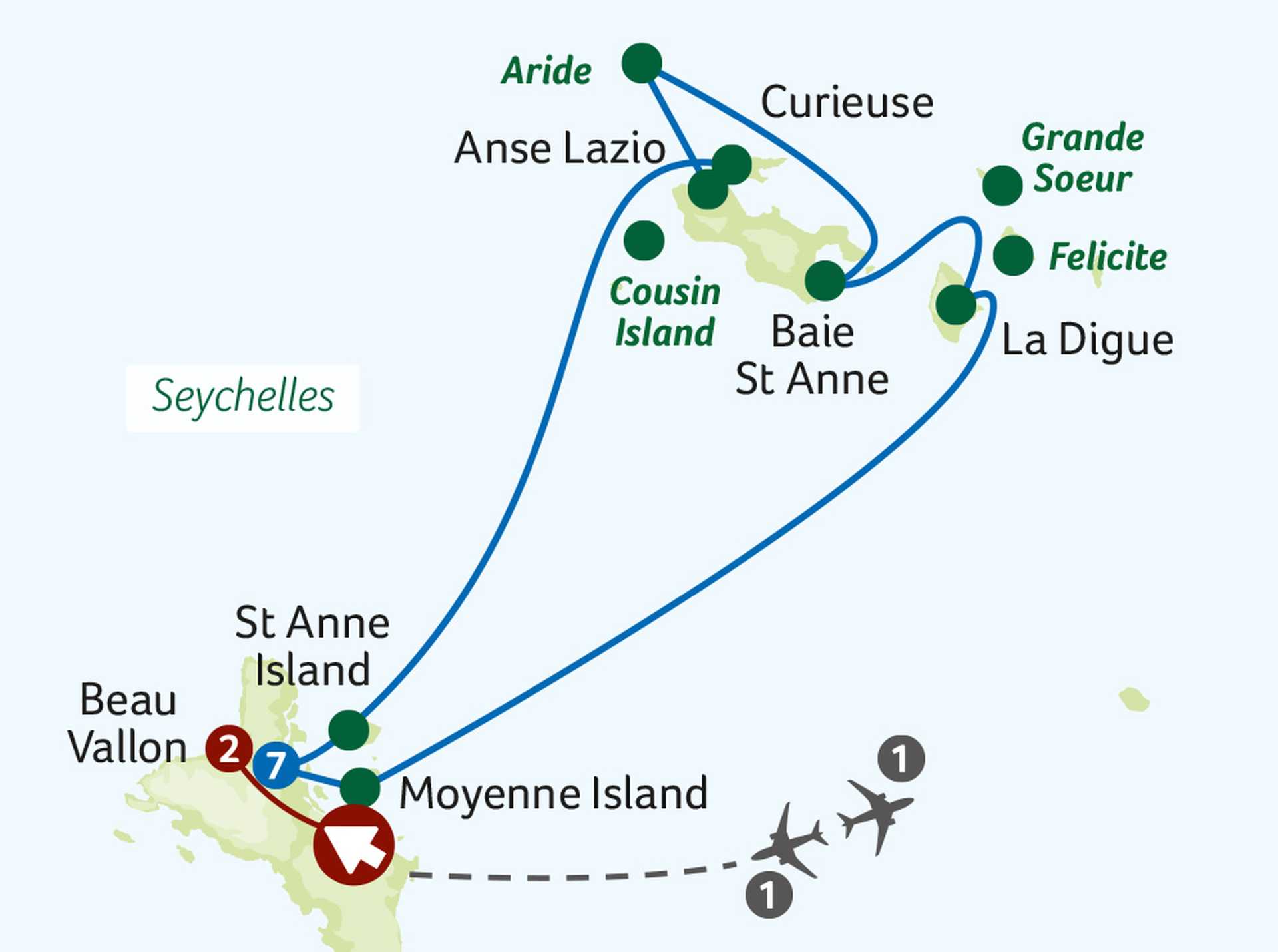 Seychelles Explorer Map