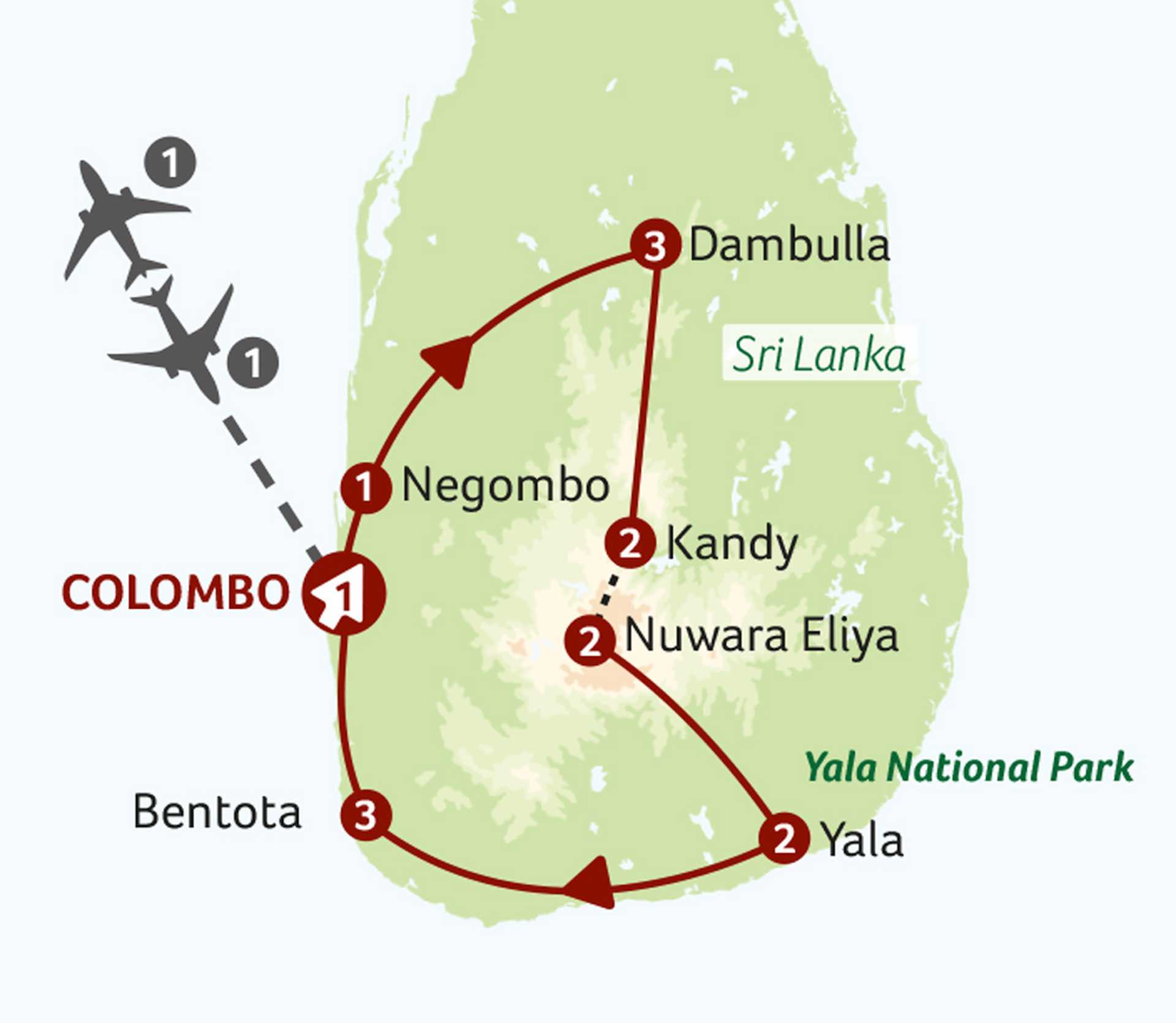 Soul of Sri Lanka Map