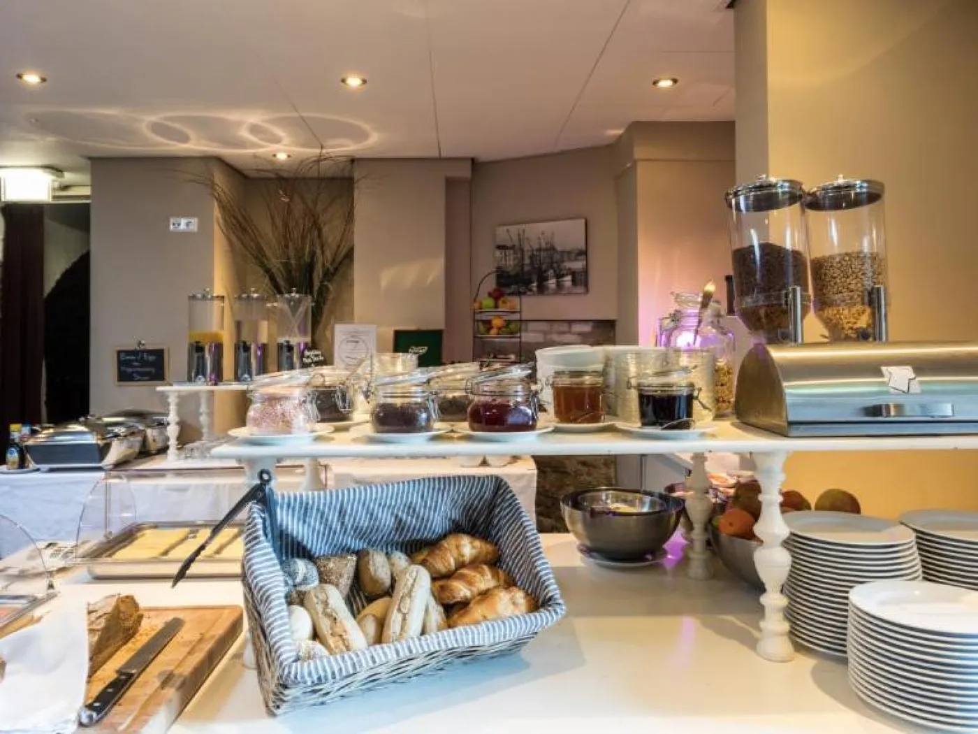 Breakfast buffet at Hotel Zilt