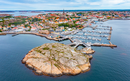 Panorama view of Swedish town Lysekil.