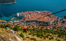 View on cable car elevator in old Dubrovnik city in a beautiful summer day, Croatia. Travel and vacation theme
