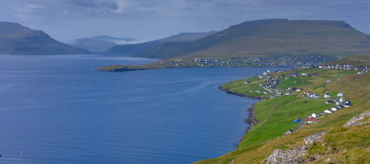 Strip of Atlantic ocean between Torshavn and Runavik