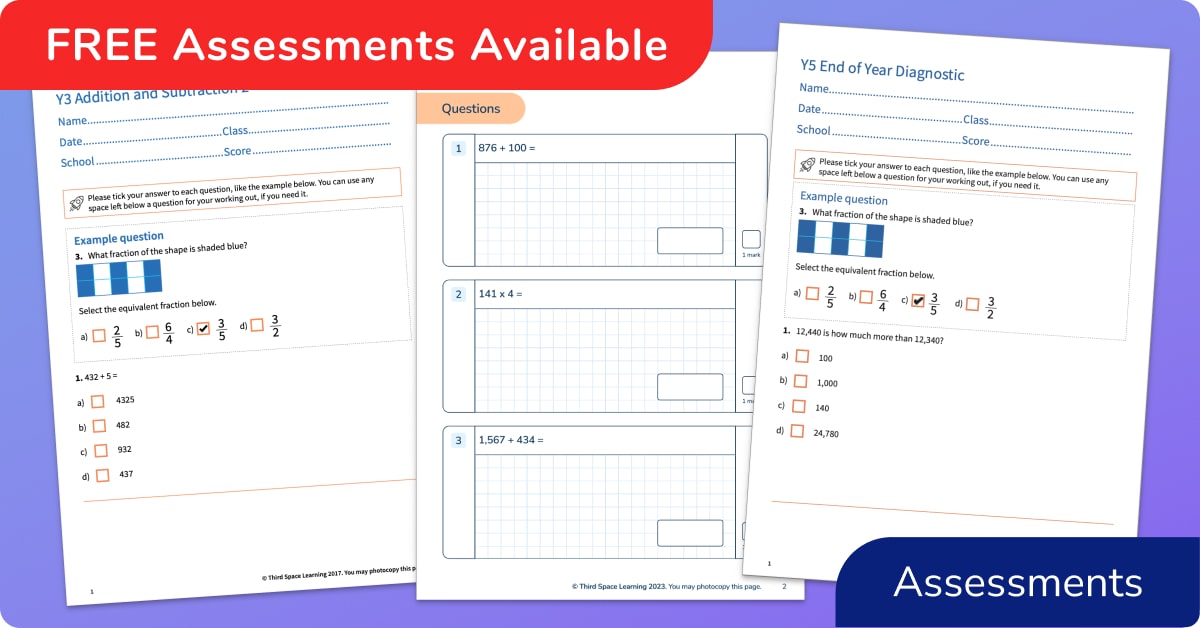 Assessments KS1 & KS2 Primary Maths | Third Space Learning Resources ...