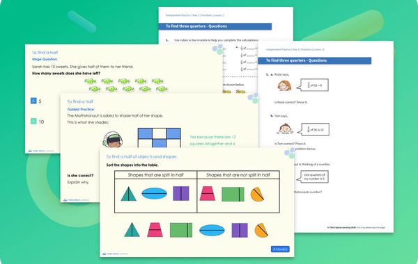 Ready-To-Go Lessons V2 | Fractions | Year 2