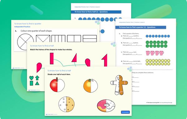 Ready-To-Go Lessons V2 | Fractions | Year 1