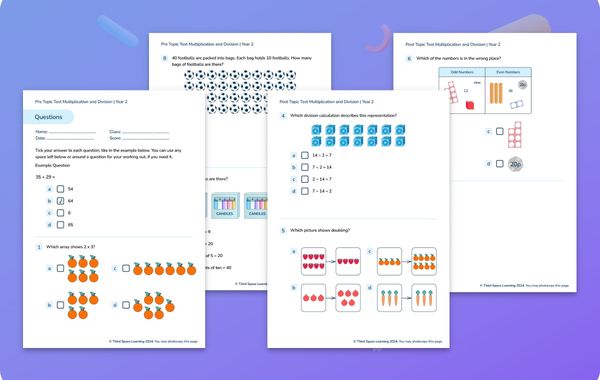 Diagnostic Assessment Multiplication And Division Year 2