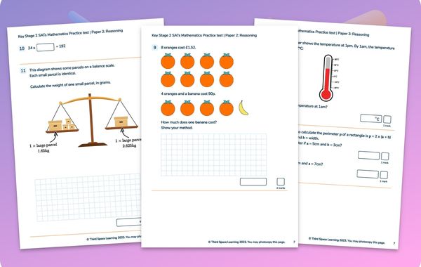 KS2 Maths SATs Practice Papers Packs 1 And 2