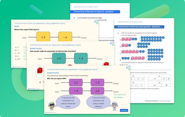 Ready-To-Go Lessons V2 | Algebra | Year 6