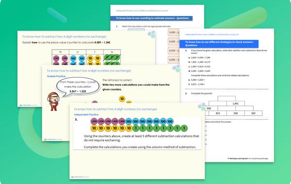 Ready-To-Go Lessons V2 | Addition And Subtraction | Year 4