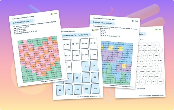 Year 2 Maths Games And Activities Pack