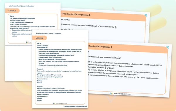 SATs Revision Pack N | Multi-Step Problems