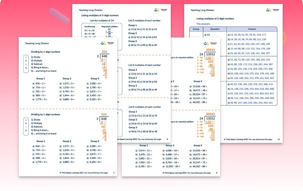 Long Division Worksheets