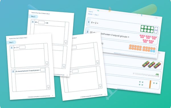 Fluent In Five Arithmetic Pack | Weeks 1 to 6 | Year 2