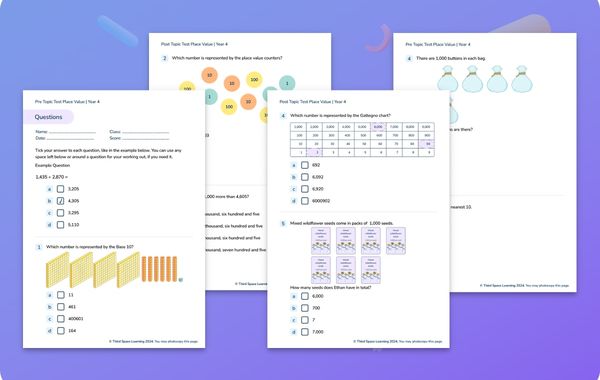 Diagnostic Assessment | Place Value | Year 4