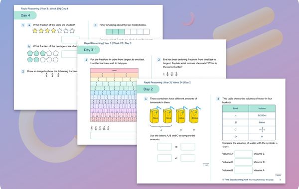 Rapid Reasoning | Weeks 19 to 24 | Year 3