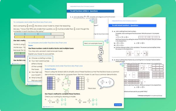 Ready-To-Go Lessons V2 | Fractions | Year 5