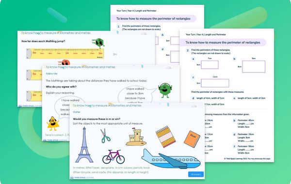 Ready-To-Go Lessons V3 | Length And Perimeter | Year 4