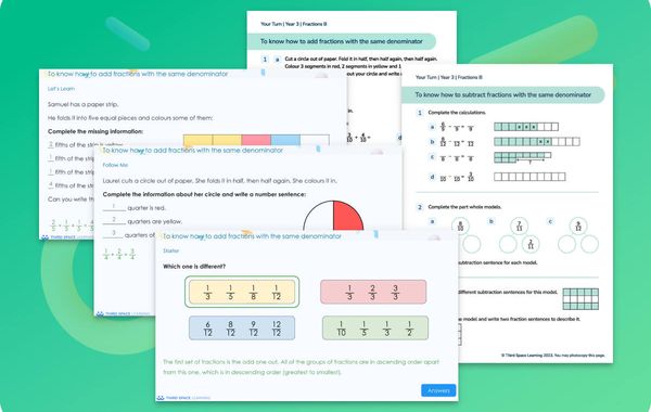 Ready-To-Go Lessons V3 | Fractions B | Year 3