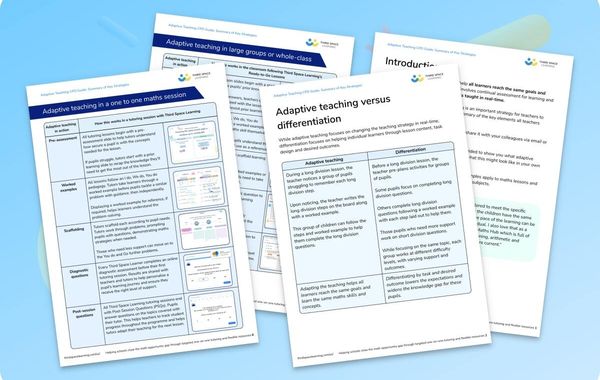 Adaptive Teaching CPD Guide For Primary Schools