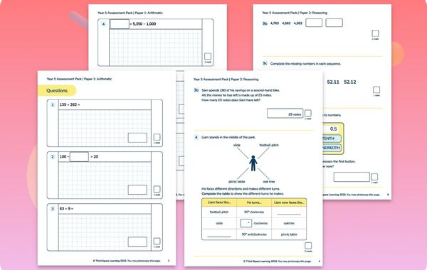 Arithmetic and Reasoning Paper Practice | Year 5