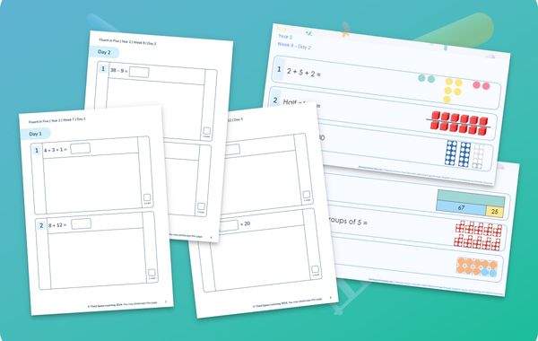 Fluent In Five Arithmetic Pack | Weeks 7 to 12 | Year 2