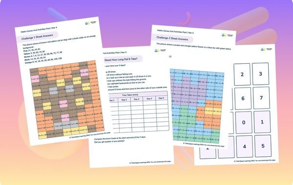 Year 4 Maths Games And Activities Pack