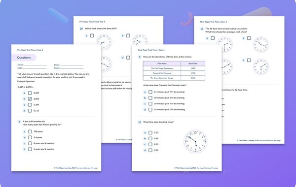 Diagnostic Assessment Time Year 4