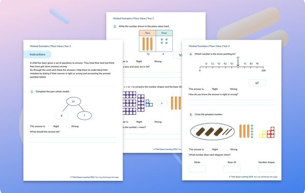 Worked Examples | Place Value | Year 2