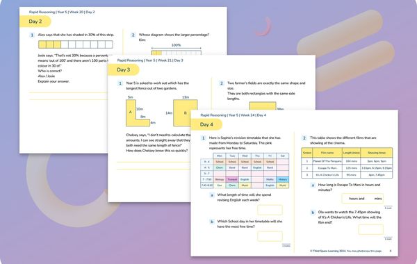 Rapid Reasoning | Weeks 19 to 24 | Year 5