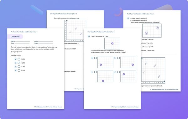 Diagnostic Assessment Position And Direction Year 4