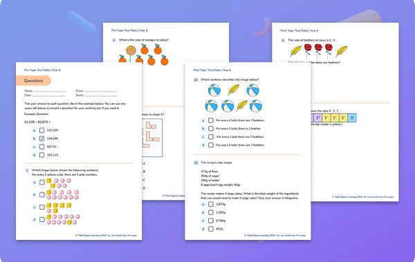 Diagnostic Assessment | Ratio And Proportion | Year 6