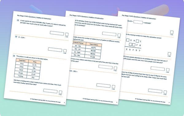 SATs Question Pack | Addition And Subtraction