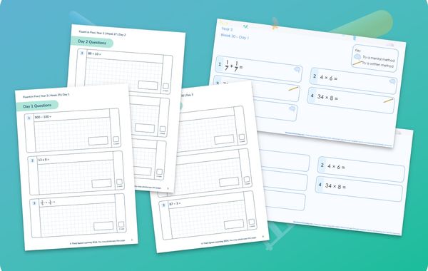 Fluent In Five Arithmetic Pack Weeks 25 to 30 Year 3