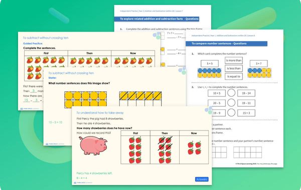 Ready-To-Go Lessons V2 | Addition And Subtraction Within 20 | Year 1