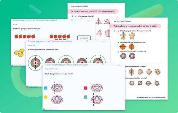 Ready-To-Go Lessons V3 | Fractions | Year 1