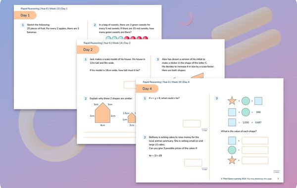 Rapid Reasoning | Weeks 13 to 18 | Year 6