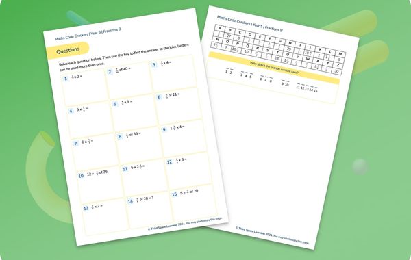 Code Crackers Pack Fractions B Year 5