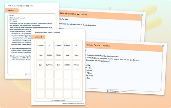 SATs Revision Pack W | Measurement