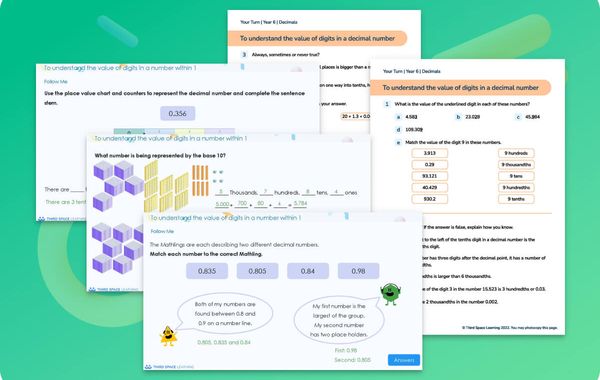 Ready-To-Go Lessons V3 | Decimals | Year 6