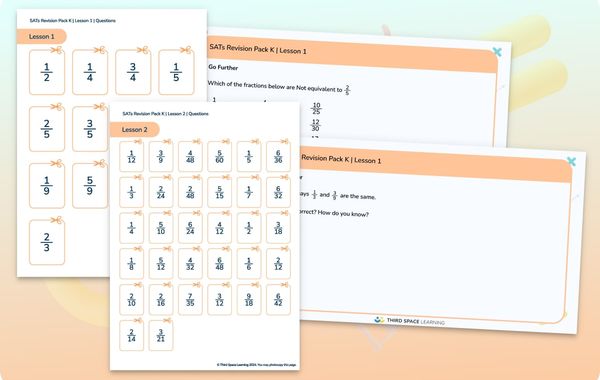 SATs Revision Pack K | Equivalent Fractions