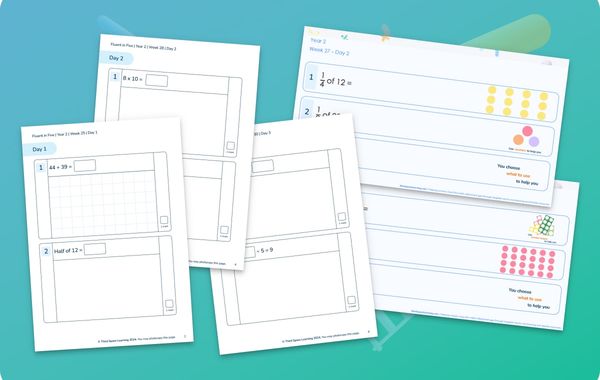 Fluent In Five Arithmetic Pack | Weeks 25 to 30 | Year 2