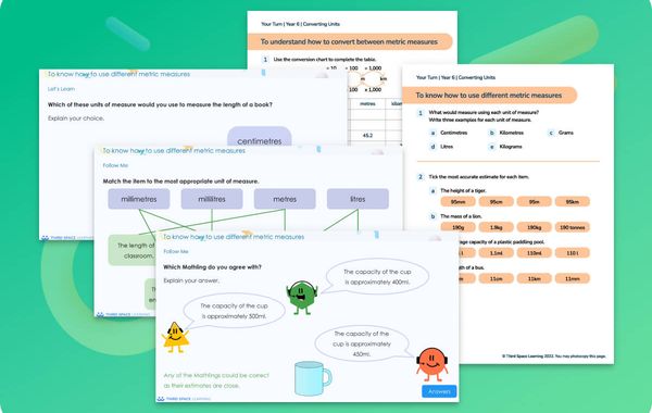 Ready-To-Go Lessons V3 | Converting Units | Year 6