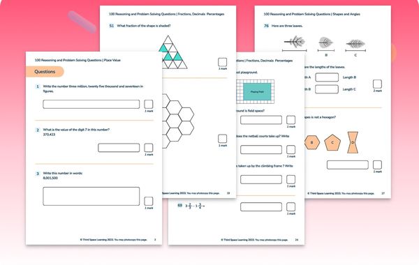 100 Reasoning And Problem Solving Questions | Year 6