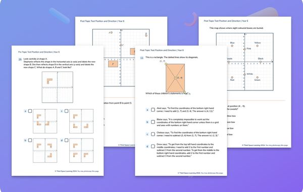 Diagnostic Assessment Position and Direction Year 6