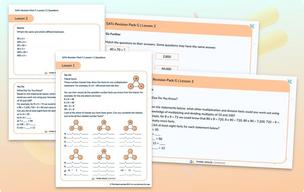 SATs Revision Pack G | Mental Multiplication And Division