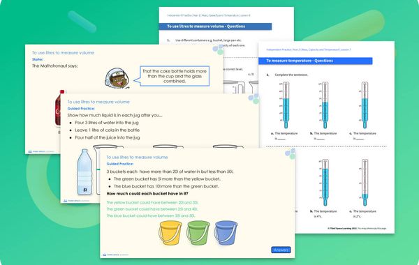Ready-To-Go Lessons V2 | Mass, Capacity And Temperature | Year 2