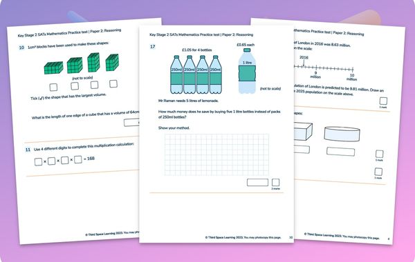 KS2 Maths SATs Practice Papers | Pack 2