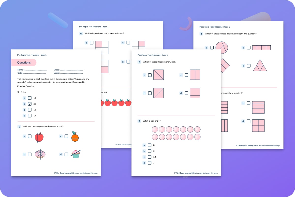 Diagnostic Assessment | Fractions | Year 1
