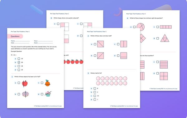 Diagnostic Assessment Fractions Year 1
